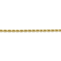 Primalni zlatni karatski žuto zlato Dijamantno konop sa lancem kopča za jastog