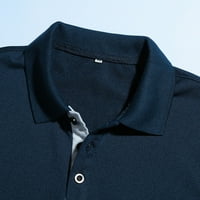 Majica Bluze Puuawkoer za Man Streetshort Casual Top Muške modne mornarice