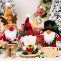 Kunyu Christmas Gnome Lutka Slatka ne-bledala Predodređena amortizirana naklon bez lica za poklone