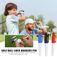 Crveni plavi crni golf kuglični linijski markeri olovke za crtanje poravnanja