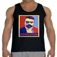 Emiliano Zapata Revolution Muška crna cisterna Vrhunska srednja crna