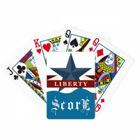 Pentagram Liberty Slogan America Country City Score Poker igračka karta Inde