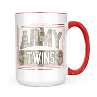 Twins Neonblond Army, poklon Camo šolje za ljubitelje čaja za kafu
