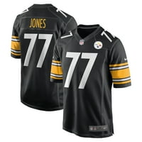 Muški Nike Broderick Jones Black Pittsburgh Steelers NFL nacrt dres prvog kruga Igre