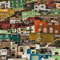 Meksiko, Guanajuato Detalj kuća na padinama na padinama Don Paulson