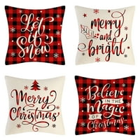 Set božićnog jastuca -Novi božićni posteljina jastučnica, kućni kućni ljubimac Jastučnica, kauč na razvlačenje