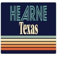 Hearne Texas Vinil naljepnica za naljepnicu Retro dizajn