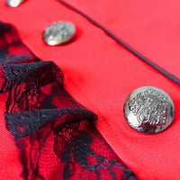HomenesGenics čišćenje ženskih modnih srednjovjekovnih boja boja dugih rukava trostruki kaput