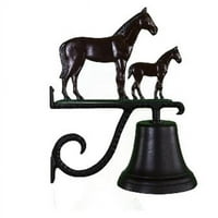 Montague Metal Products CB-1-55-NC Lijevo zvono sa prirodnim bojama Mare & Colt Ornament