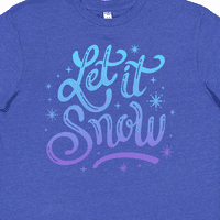 Inktastična zima neka se snežna slova u plavoj majici snegake