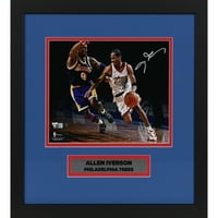 Allen Iverson Philadelphia 76ers uokviren autogramirani fotografiju 8 10 vs. Kobe sa natpisom