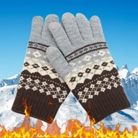 Muške ženske zimske tople rukavice pletene rukavice dodirni ekran C