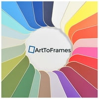 ArttoFrames 16x30 Pewter Custom Mat za okvir za slike sa otvorom za 12x26 fotografije. Samo mat, okvir