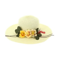 Hatbaseball mama šešir za zaštitu od hlada kapa šešica šešir pokrivaju plažu vizir sunca sa cvijećem