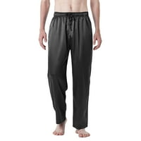 Muški pamučni joga Duksevi vježbe Otvorene dne atletski lounge hlače labave muške zvezne hlače s džepovima