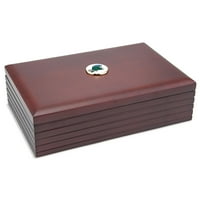 Brown Tulane Green Wave 6 '' 9 '' Rosewood Desk box
