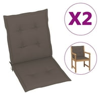 Amonsee jastuci vrtne stolice Taupe 39.4 x19.7 x1.2