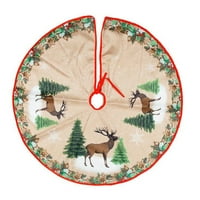 Pokloni za Božićno Bidobibo božićno suknje Ornament Promjer Božićno drvsko dekoracija Dno ukrašavanja