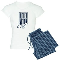 Cafepress - Butler Bulldogs Nation Pijamas - Ženska svetlost pidžama