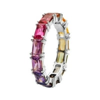 Prsten za žene Multi colorful circon jednostavan modni nakit Popularni dodaci Ženski prsten