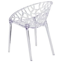 Keeney savremeni kralj Louis stražnja strana stolica u jasnom, umjetničkom dizajnu, količina snopa: