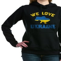 Cafepress - volimo ukrajinu dukseru - pulover hoodie, klasična i udobna dukserica s kapuljačom