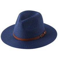 Žene Ljeto široko obolela slamka Panama Roll up hat Fedora Beach Sun Hat za putovanja na otvorenom