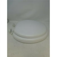 Okruglo bijelo meko toaletno sjedalo