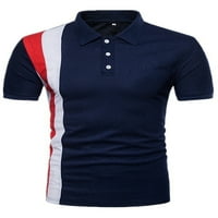 Prednjeg swwalk-a Golf polo majica s kratkim rukavima patchwork košulje Ljeto casual tenis majica Slim