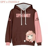 Špijunska obiteljska anime hoodie, Anya Forger Duks pulover, džemper s dugim rukavima s kapuljačom za
