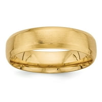 Čvrsta 14k žuto zlato Heavy Comfort Fit jedinstveni vjenčani prsten veličine 12.5