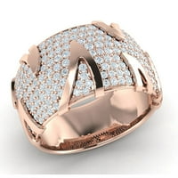Prirodno 2ct okrugli rez dijamantski ukrasni ukras za vjenčani prsten za vjenčani prsten sa vlastitim