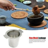 Dvostruke ručke filtrirajte čaj, čaj od nehrđajućeg čelika, Binaural Fine mrežice, filter za čaj sa