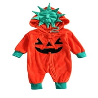 Diconna Baby bundevi kapuljač Romaša dugi rukav BodySuits puni zip kombinezon Halloween kostim