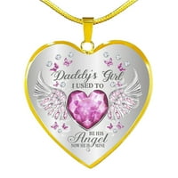 Ogrlica od nakita Angel Wing za tatu kćer srca Memorijal čuva privjesak