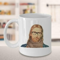 Christian Humor Novelty Hipster Isus 11oz keramičke staklene kafe