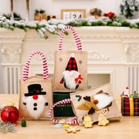 Božićni Xmas torba za višestruku za višestruku tote tote tote s ručkama Poklon Present Bag