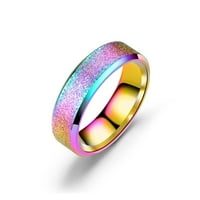 Nakit Ženska modna boja Nehrđajući čelik Geometrija prsten nakit veličine 5-12
