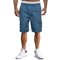 Sanbonepd mužjak ljetni ravni čvrsti teretni pantni džepni šorcrove hlače hlače pantalone