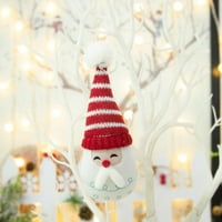 Njspdjh božićni plišani luk viseći ukrasi Xmas Tree Privjesak Početna Božić Dekoracija Djevojka Rođendan