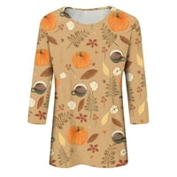 Kostimi za brisanje za Noć vještica Ženska modna Halloween Tiskanje labave majice Rukovanje okruglo