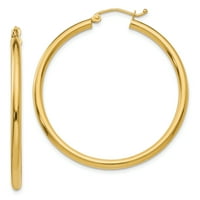 10KT Žuto zlatne ručne naušnice za uši na ušima Classic Fini nakit Idealni pokloni za žene Poklon set