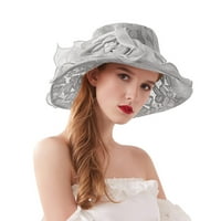 Žene ljetne haljine Široki list cvijet mladenke za sunčanje šešir na plaži Muški disketni šešir ženski