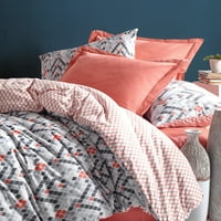 Narančasta pamučna pokrivača poklopca narančasto, poklopac duva, poklopac prekrivača, obloženi lim i