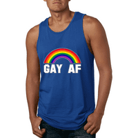 Gay AF Slatka Rainbow LGBT Pride Graphic Tank Top