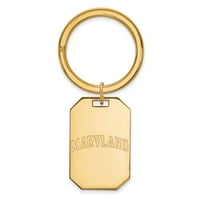Sterling srebrna sa GP Logoart Maryland ključ za ključeve; za odrasle i tinejdžere; Za žene i muškarce