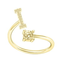 Prstenovi ženski modni abecedni prsten za par prsten za otvaranje Podesivi prsten nakit