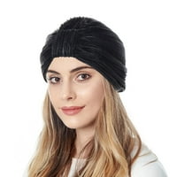 Ženski turbanci šešir za šešir za kovanje naboru za glavu za glavu na glavi