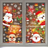 Corashan Božićni dekor, zidna naljepnica Božićne zidne naljepnice Dvostrane statičke prozorske naljepnice