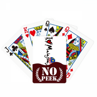 Love Malezija Word Flag Love Heart Ilustracija PEEK Poker igračka karta Privatna igra